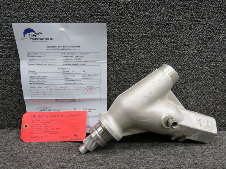 2241102-7 Cessna TR182 Main Landing Gear Pivot Assembly LH (Cracked)