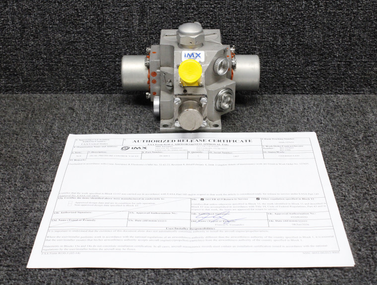 39-309-1, 37-285 Hydro-Aire Anti-Skid Pressure Control Valve Overhauled with 8130-3