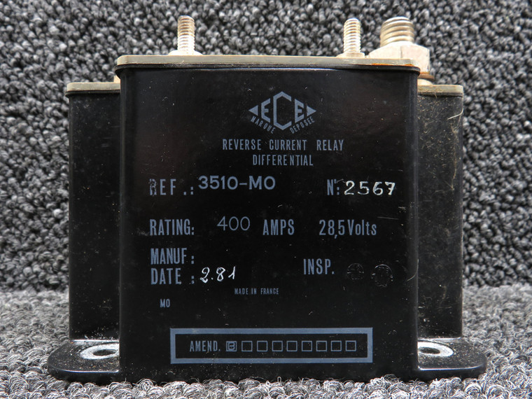 3510-MO (Alt: 2567) Marque Deposee ECE Falcon FA100 Reverse Current Relay