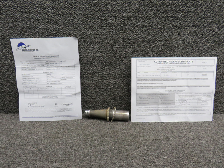 1241662-2 Cessna TR182 Main Landing Gear Pivot Shaft LH with 8130-3 and PAI-MT-1