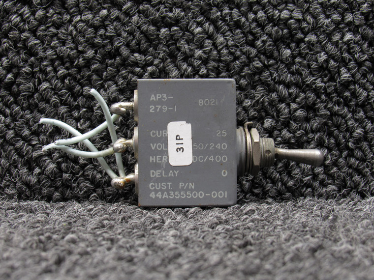 44A355500-001 Airpax Falcon FA100 Circuit Breaker Toggle Switch