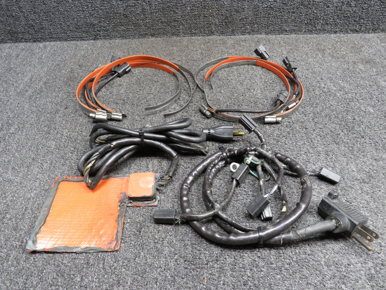 Continental TSIO-360-CB Engine Preheat System with Clamps and Connectors