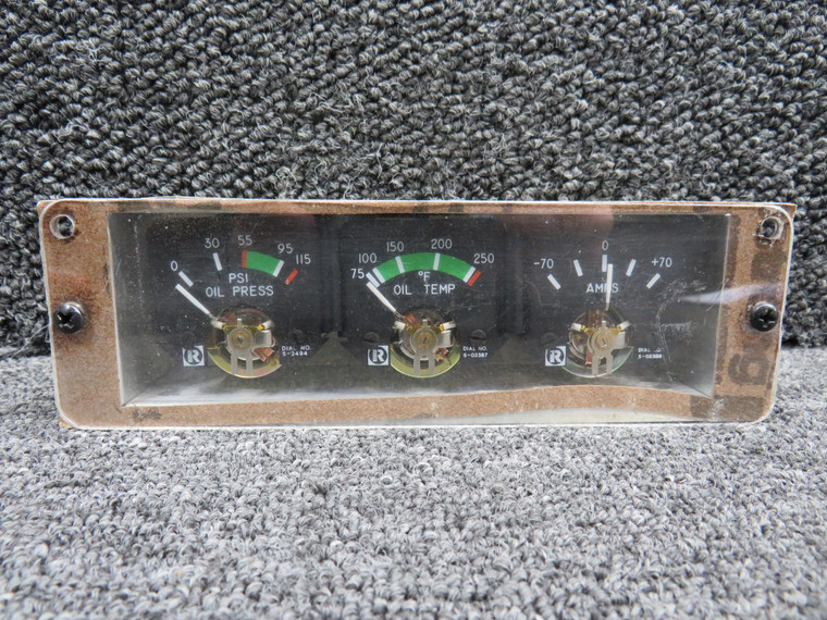 269A4107-609 Schweizer 269C Rochester 6247-00413 Instrument Gauge Cluster (V: 28)