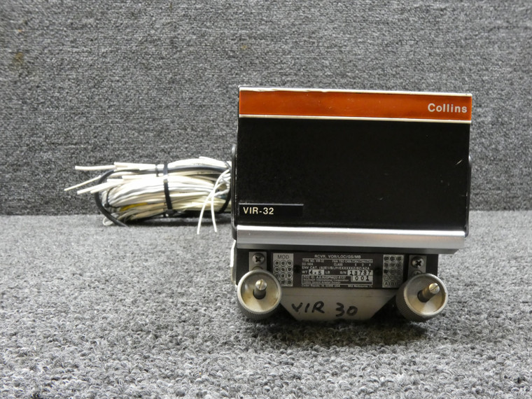622-6137-001 Rockwell Collins VIR-32 VOR-LOC-GS-MB Receiver w Modifications