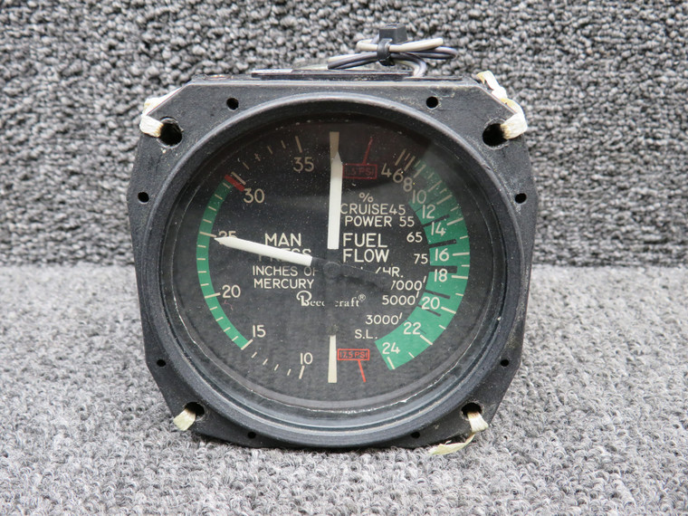 6080-691 United Instruments Manifold and Fuel Pressure Indicator (Lighted, 13V)