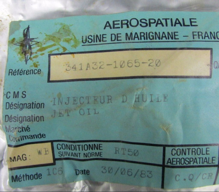 341A32-1065-20 Eurocopter Oil Jet (New Old Stock) (SA)