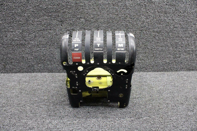 102-320020-601 Beech 58P Shell Control Console Assembly W/ Channels &amp; Shelfs