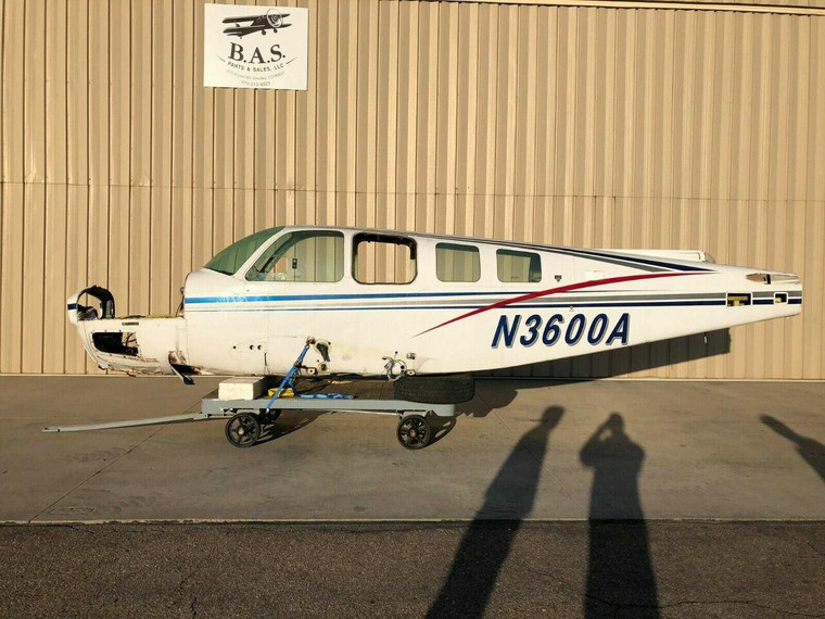 Beechcraft A36 Fuselage w Bill of Sale, Data Tag, &amp; Logs