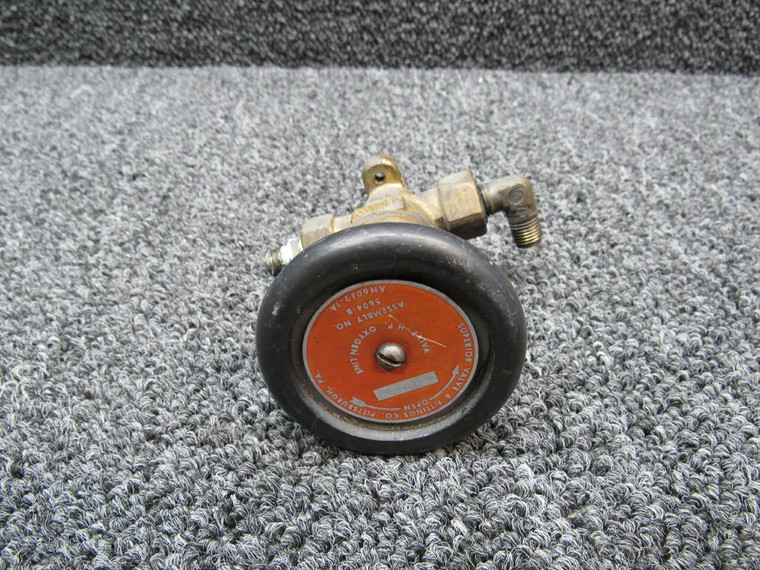 5604-B (USE: AN6012-1A) Beechcraft 95-B55 Superior Oxygen Tank Valve Assembly