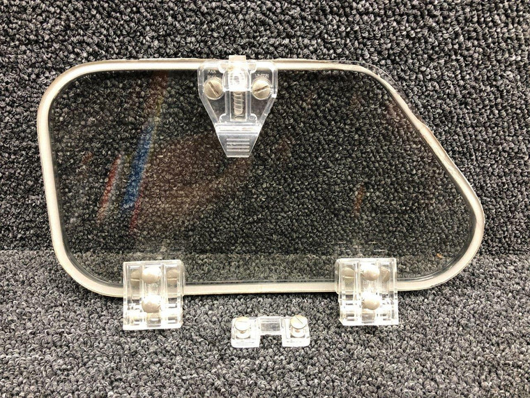 35-410291-646 Beechcraft H35 Pilot Storm Window Assembly LH W/ Hinges (Clear)