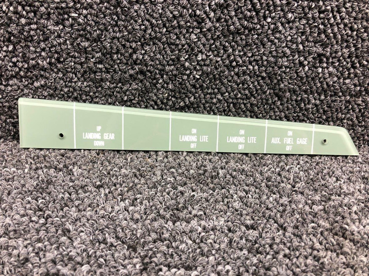 35-324137 Beechcraft Placard Instrument Panel (NEW OLD STOCK) (SA)