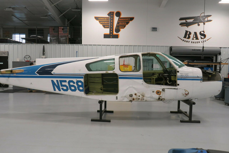 Beech 95-B55 Fuselage w Airworthiness, Bill of Sale, Data Tag, and Logs