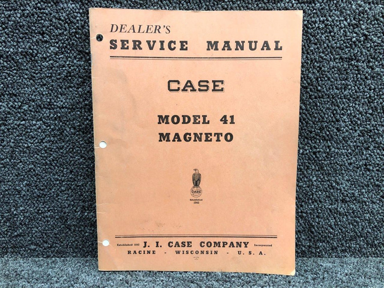 5656 JI Case Magneto 41 Model Dealers Service Manual