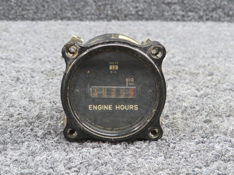 Hobbs Engine Hour Meter Indicator (Volts: 12, Vintage)