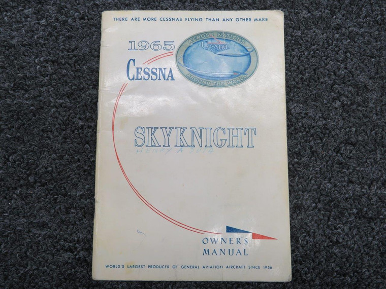 1965 Cessna Skynight Owners Manual