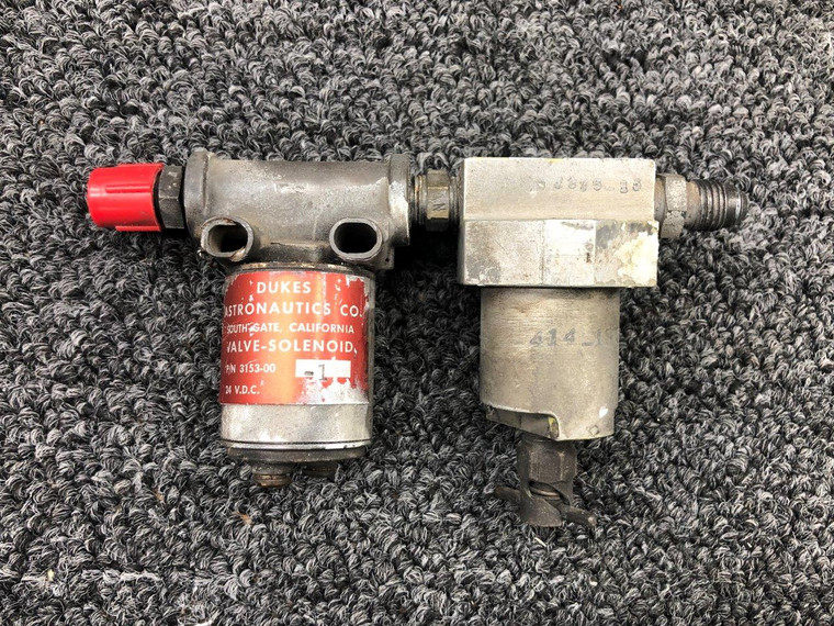 3153-00-1 / 414-183976-11 Beech 95-B55 Dukes Solenoid Valve &amp; Heater Filter (24V)