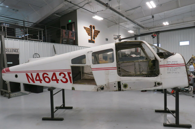 Piper PA28R-200 Fuselage w Airworthiness, Bill of Sale, Data Tag, and Logs
