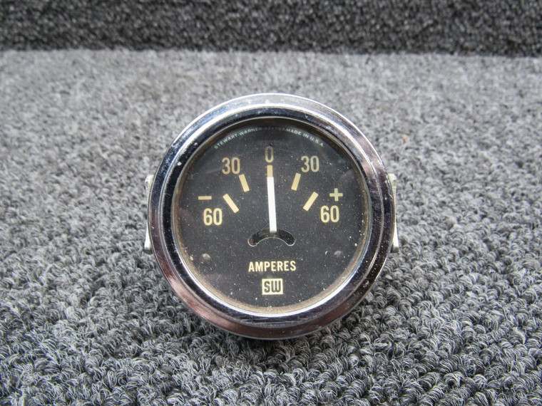 424787 Stewart-Warner Ammeter Indicator (Amps: -60 to +60)