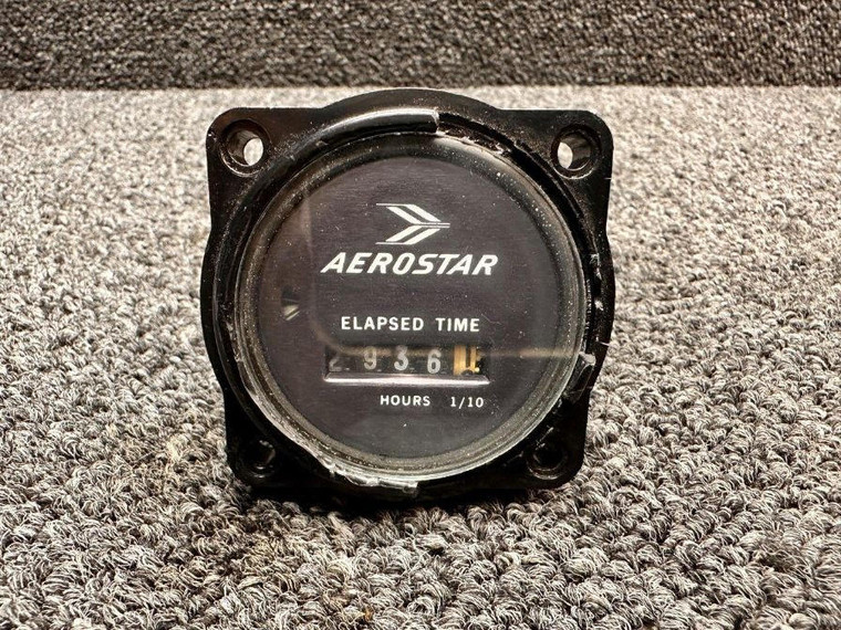 773E Aerostar Hour Meter Indicator (Hours: 2936.1) (Volts: 4-40)