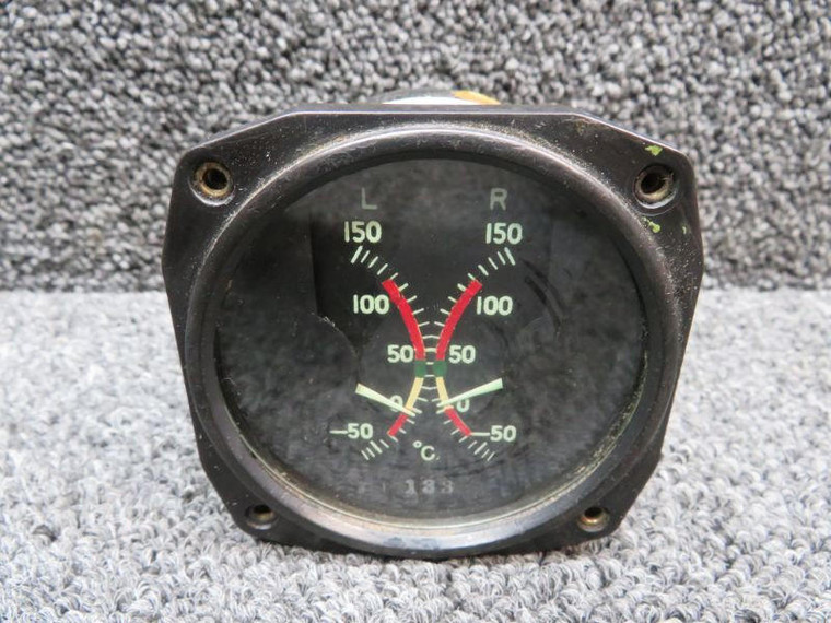 10499-A (Alt: AN5795-6) Electric Auto-Lite Dual Temperature Indicator