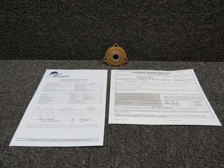 1281018-1 Cessna P210N Cap Actuator Shaft w 8130-3 and PAI-PT-1