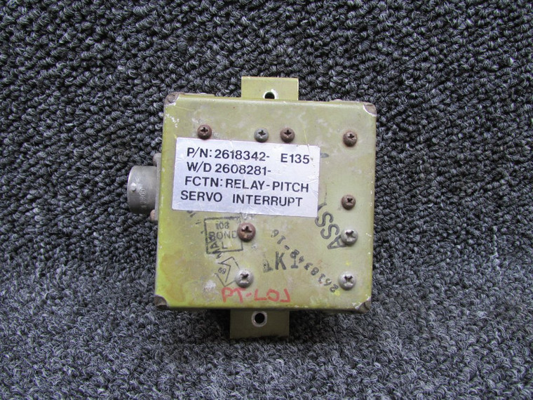 2618342-15 (Alt: 2618342-E135) Gates Learjet Pitch Servo Interrupt Relay