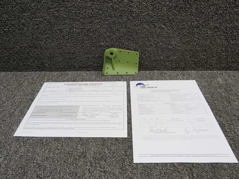 1243023-497 Cessna Nose Gear Fitting Aft LH with 8130-3 and PAI-PT-1 (Zinc)