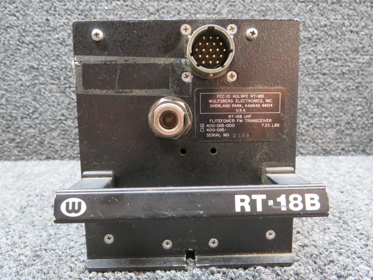 400-0115-000 Wulfsberg RT-18B Flitefone FM Transceiver