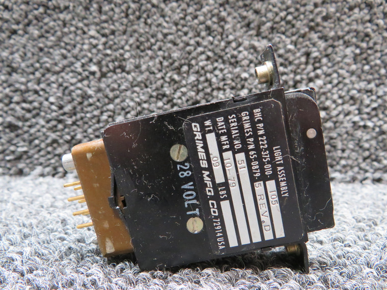 65-0879-5 Rev. D (Alt: 22-375-010-005) Grimes Light Assembly (Volts:28)