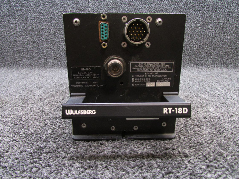 400-0125-1000 Global-Wulfsberg RT-18D Flitefone FM Transceiver