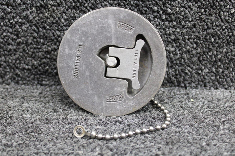 531-046 (Use: 36-380095-1) Shaw Aero Fuel Cap Assembly with Chain (Unpainted)