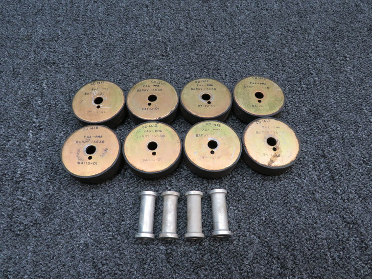 94110-01 (Alt: 00-11940-14) Lycoming O-540-A1D5 Barry Controls Shock Mount Set