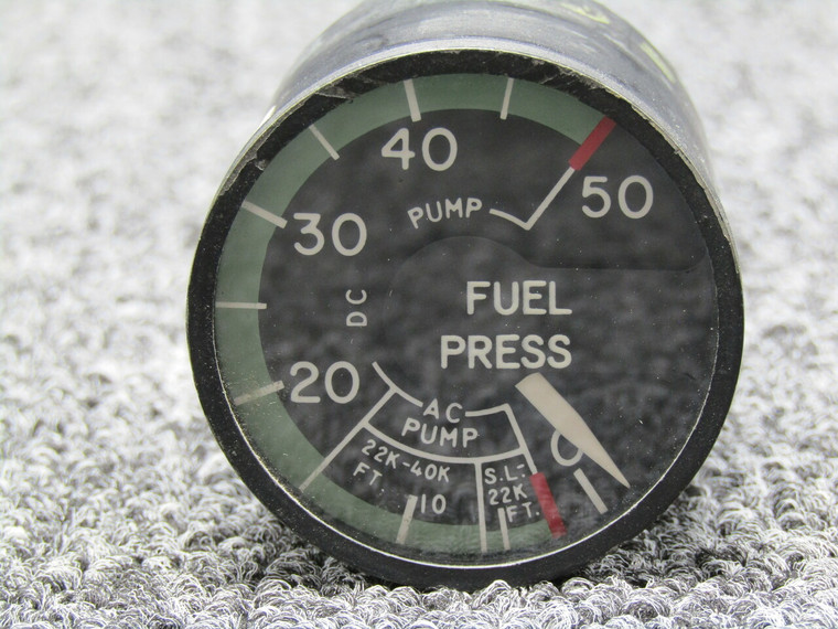 217A-50K-D2 (Alt: 3883020-501) Edison Inc. Fuel Pressure Indicator (0-50 PSI)