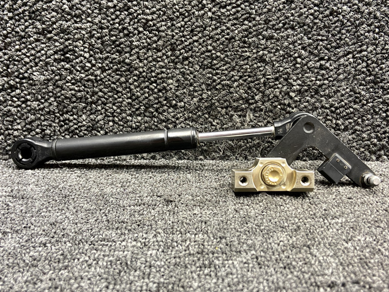 D575-1, D574-1 Robinson R44II Forward Cabin Door Gas Spring with LH Arm, Block