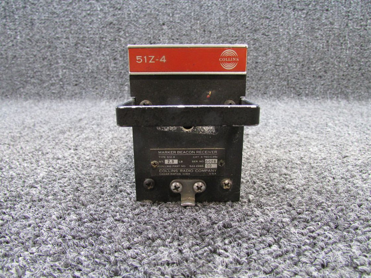522-2996-00 Collins Radio 51Z-4 Marker Beacon Receiver