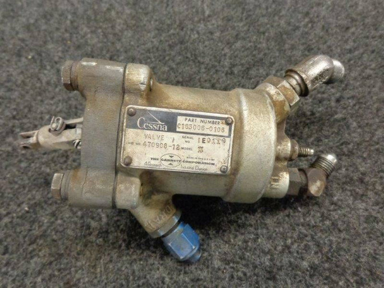 C165006-0106 / 470908-12 Continental TSIO-520-R Valve Bypass Wastegate CORE