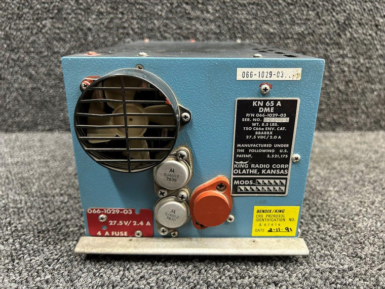 066-1029-03 King KN-65A Distance Measuring Equipment Computer with Mods (28V)