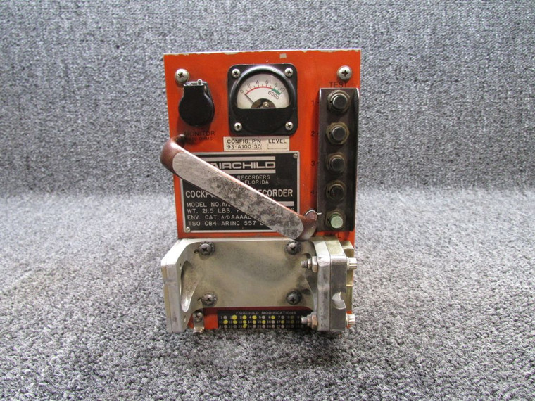 93-A100-30 Fairchild A100 Flight Recorder with Mods and Beacon Mount
