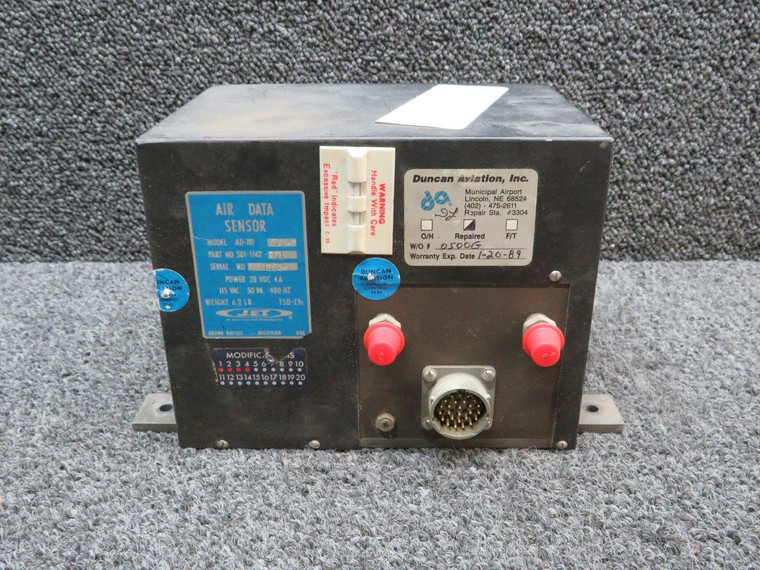 501-1142-01 J.E.T. AD-101A Air Data Sensor w Mods (Volts: 28)