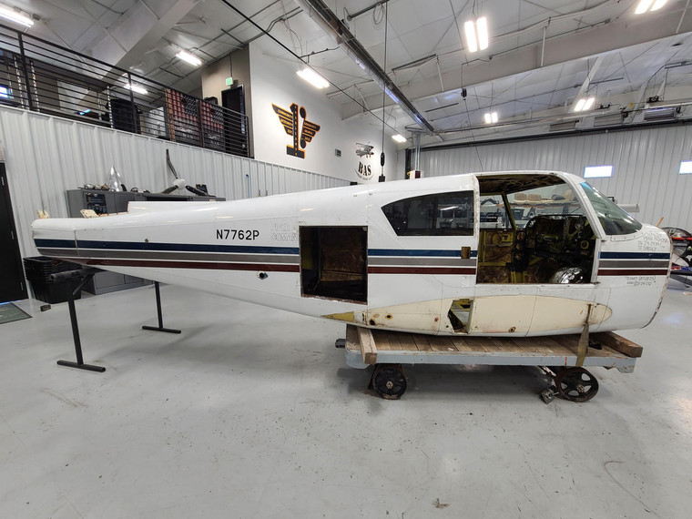 Piper PA24-250 Fuselage w Bill of Sale, Airworthiness, Data Tag, and Logs