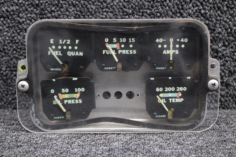 764-904 Piper PA24-250 Instrument Cluster Assembly with Probe