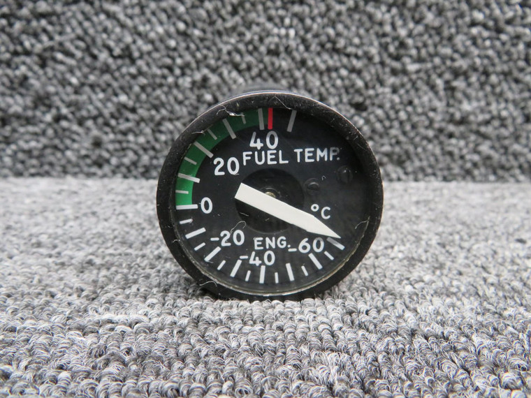 163B109B (Alt: 3883032-503) Lewis Fuel Temp Indicator w Green Face