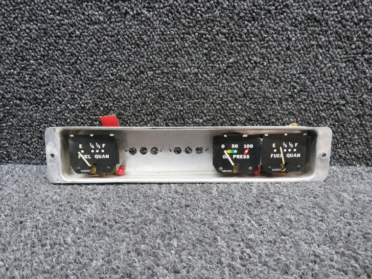 169-380036-3 Beech B23 Engine Gauge Cluster Assembly (No Glass)