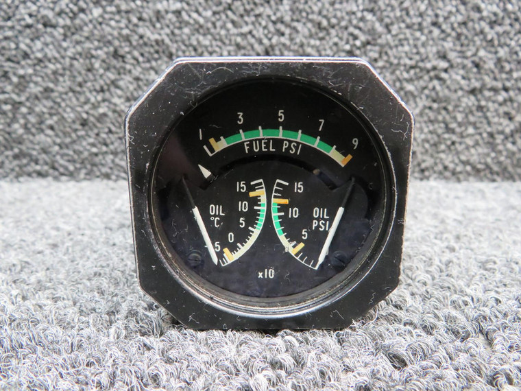 696-2-12 Weston Tri-Engine Indicator with Connector (Volts: 28)