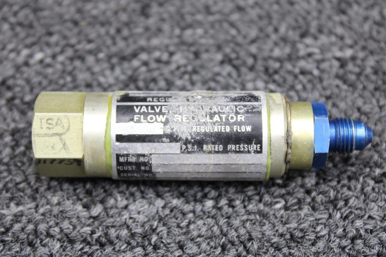 1121F-4-0.15 Aerostar 601P Waterman Hydraulic Flow Regulator Valve