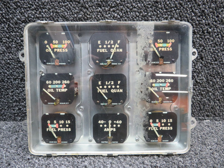 764-429 Piper PA23-160 Instrument Gauge Cluster Assembly