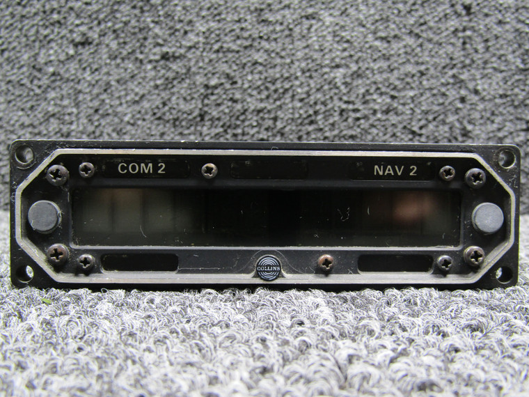 622-1941-011 Collins 339R-3 Remote Readout Unit Com2 and Nav2 Placards