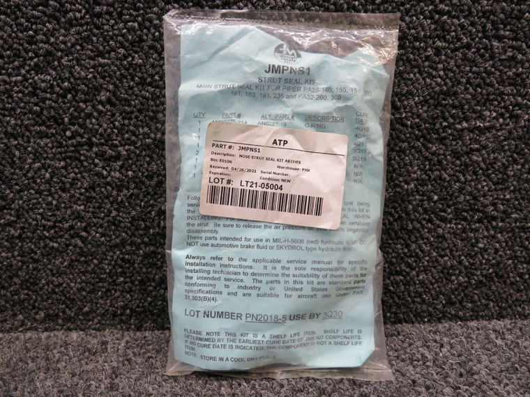 JMPNS1 Piper Nose Strut Seal Kit (New Old Stock)