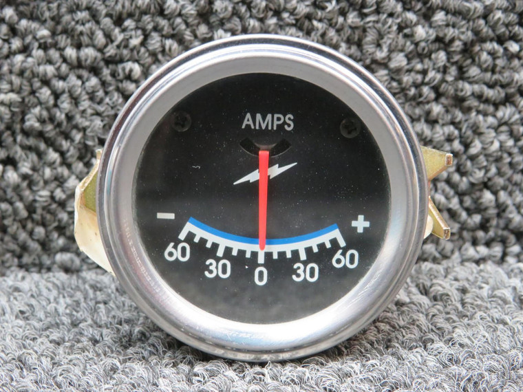 Cessna C-172A Ammeter Indicator (Amps: -60 to 60)