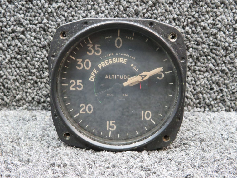 26-84051-5 Swearingen Dual Cabin Differential Pressure and Altitude Indicator